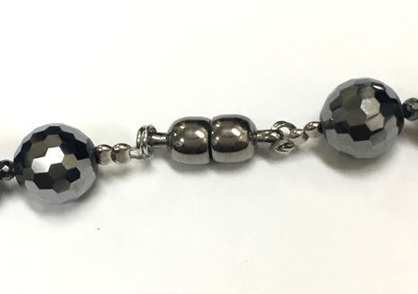 【希少】テラヘルツ鉱石8mm128面カットネック 超遠赤外線 一円_画像3