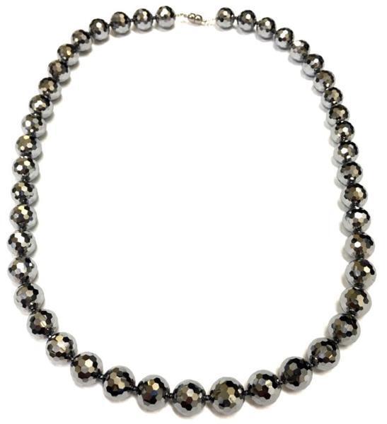 【希少】テラヘルツ鉱石12mm128面カットネック 超遠赤外線 一円_画像1