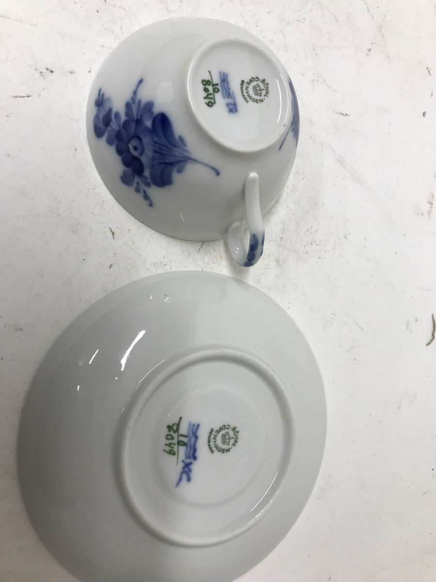 11.409 ^ Royal Copenhagen чайная чашка & блюдце цветочный принт Junk 