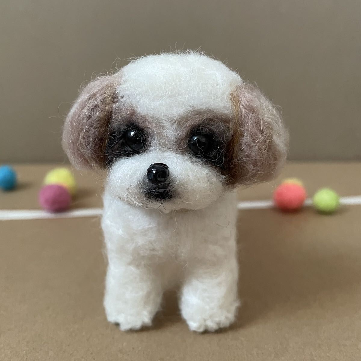 611シーズー犬・羊毛フェルト_画像1