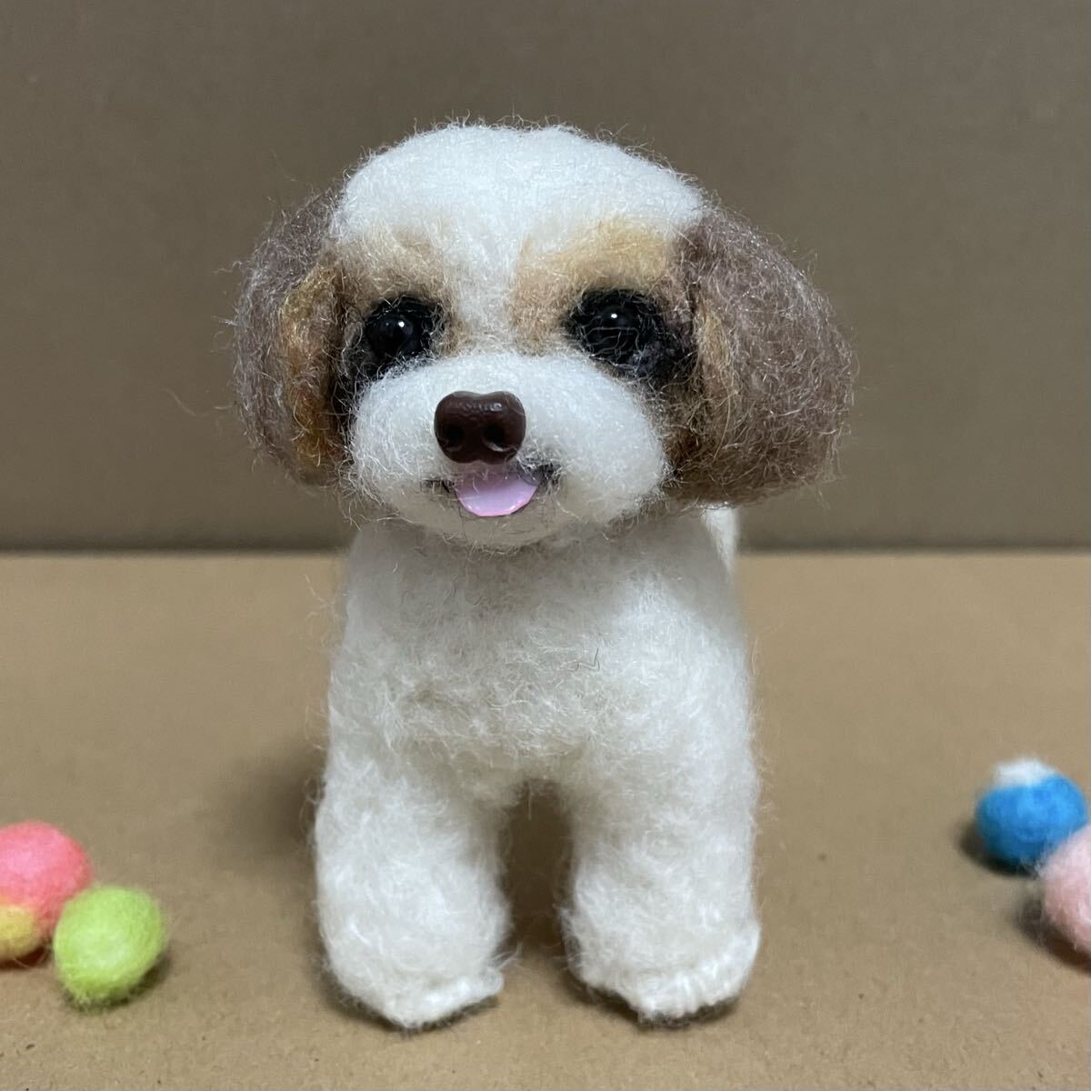 612シーズー犬の羊毛フェルト 羊毛フェルト_画像8