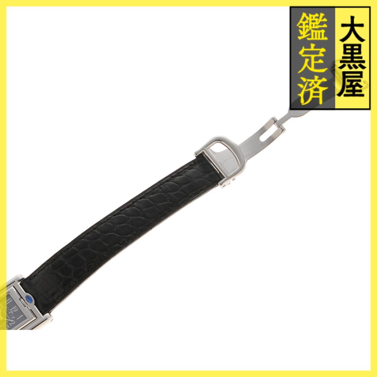 Cartier カルティエ タンク バスキュラント W1016830 SS/カワ グレー 女性用/Ladies watches_画像6