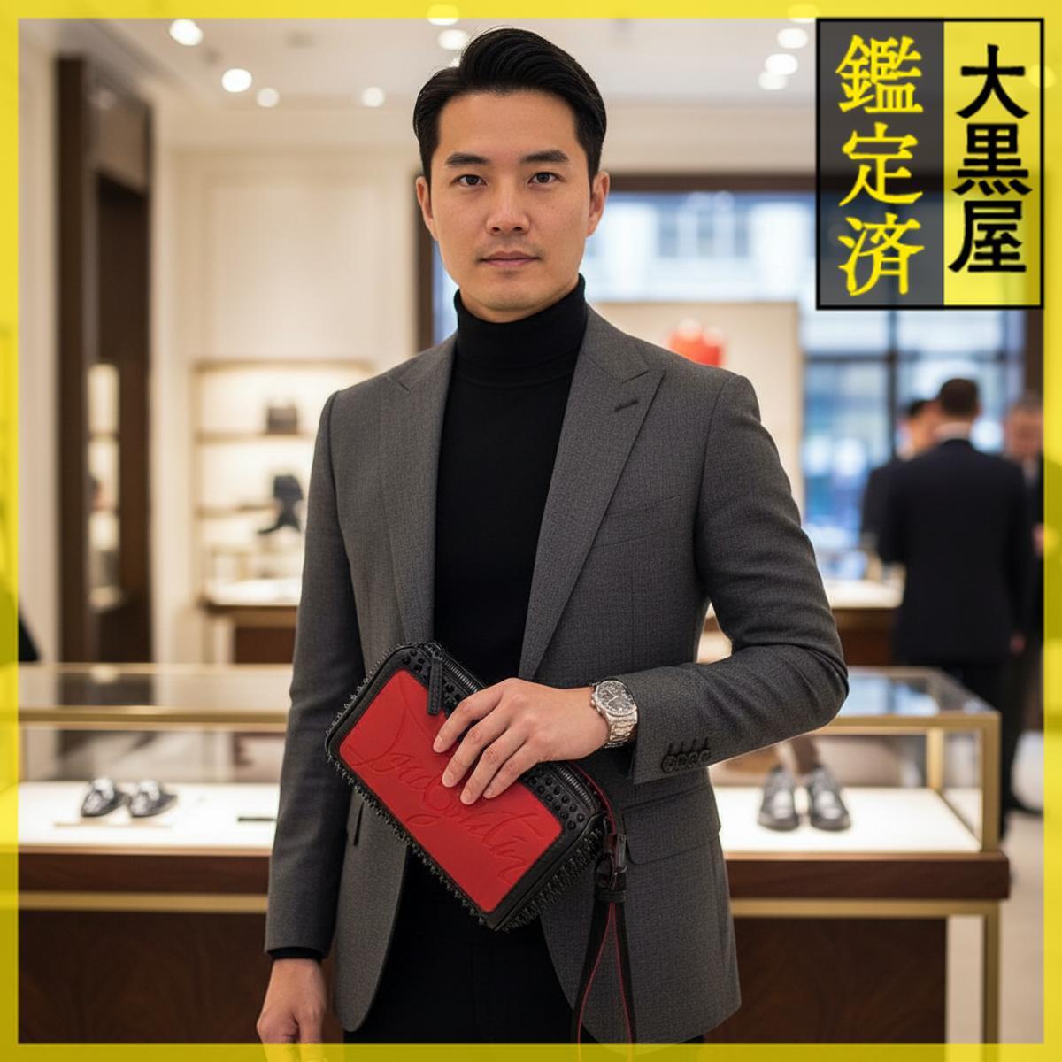  не использовался класс Christian Louboutin blaster ручная сумочка кожа заклепки 