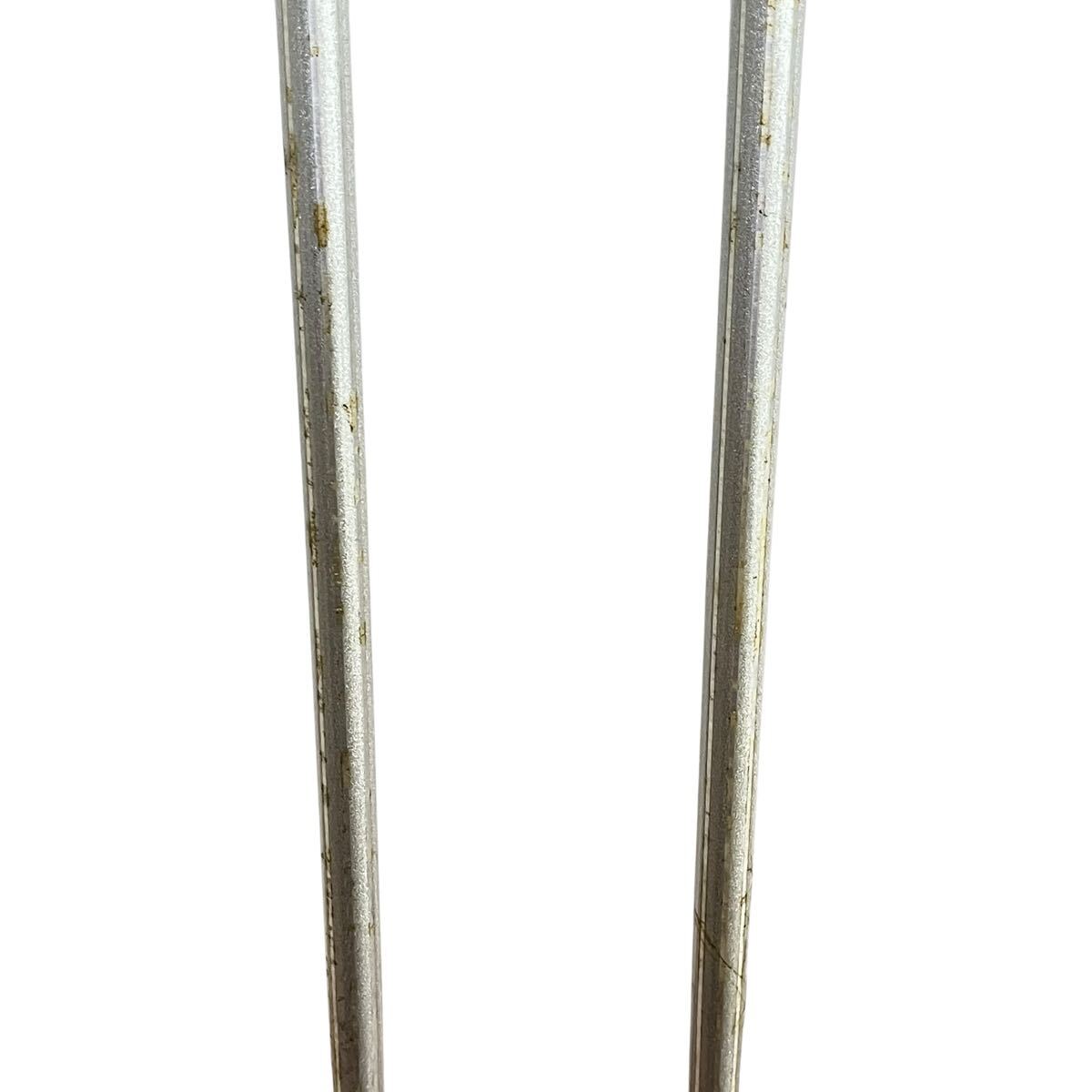 Ye1846cc ROSSIGNOL ロシニョール　スキーストック　シルバー　全長112cm スキーポール　中古_画像5