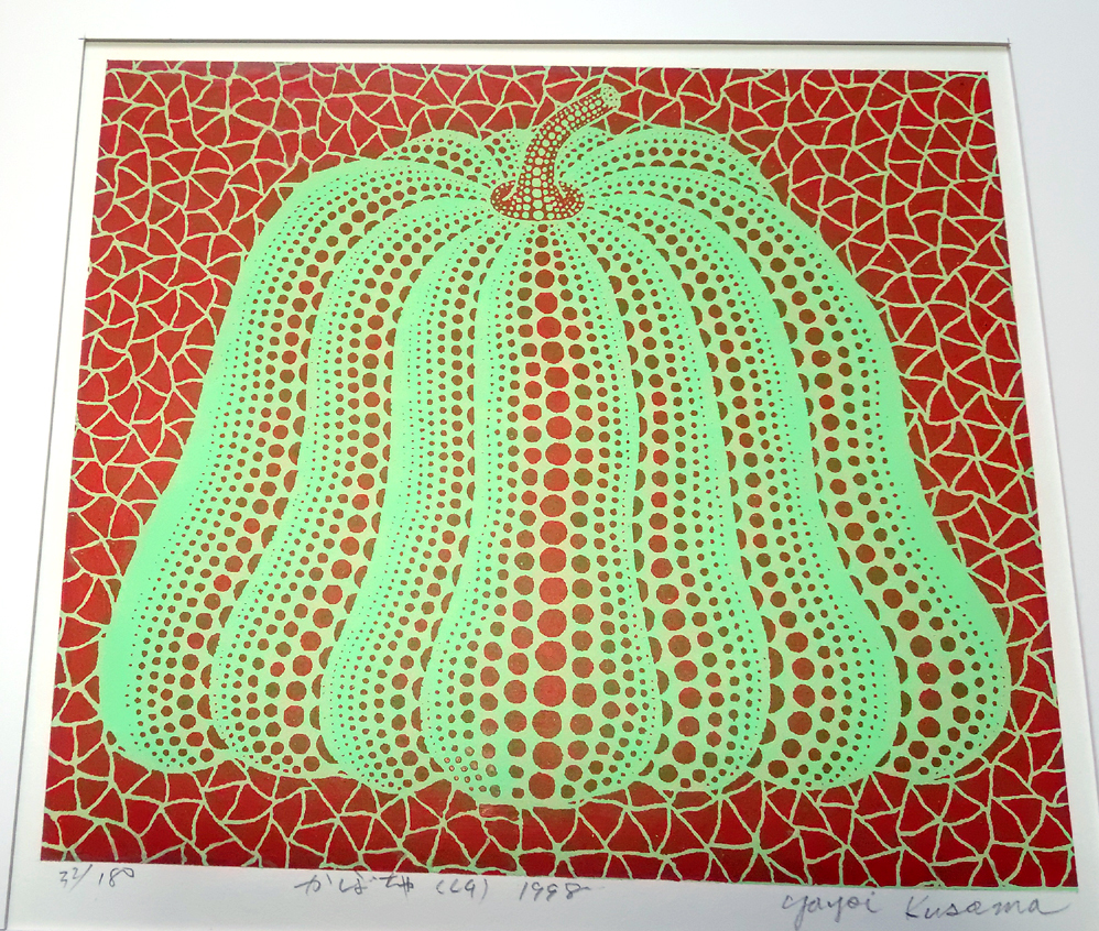 絵画/シルクスクリーン/版画/草間彌生/模写/ かぼちゃ 199８　yayoi kusama」/サイン有/額縁付属/検索：草間彌生/匿名配送_画像7