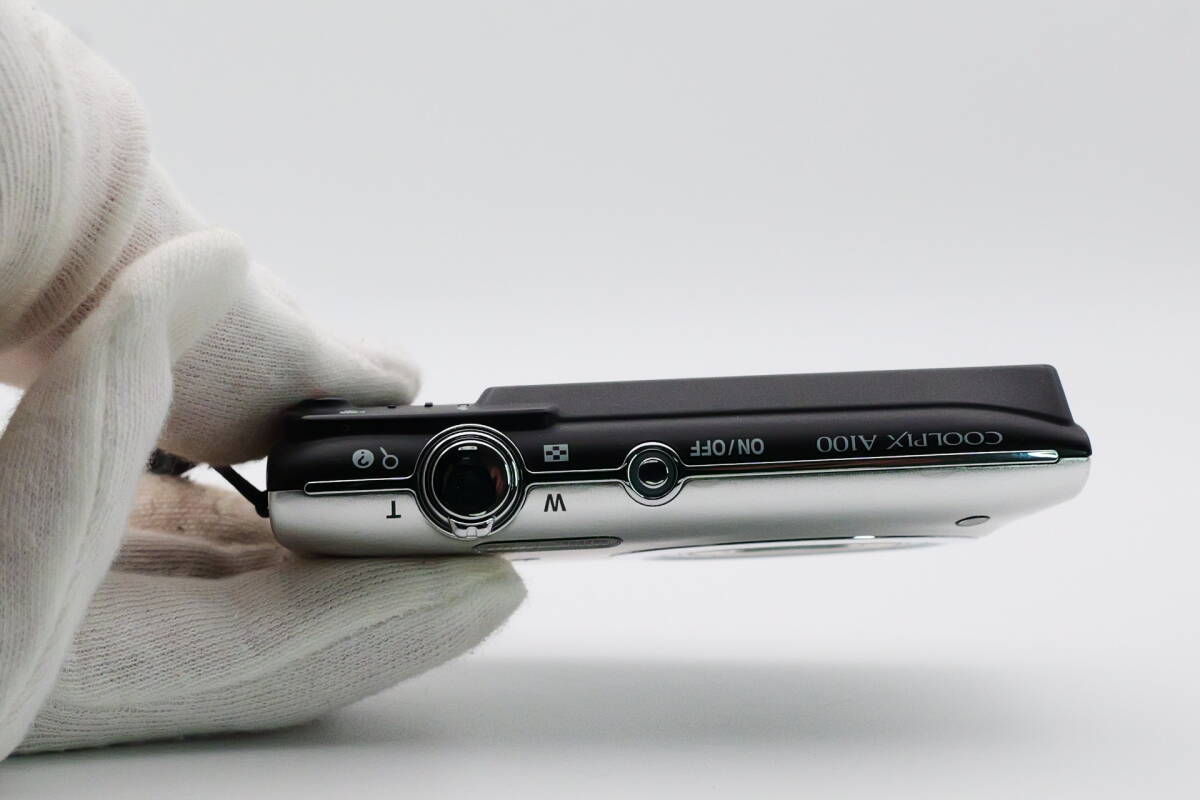 『美品』Nikon COOLPIX A100 ニコン コンパクトデジタルカメラ デジカメ シルバーカラー @199_画像8