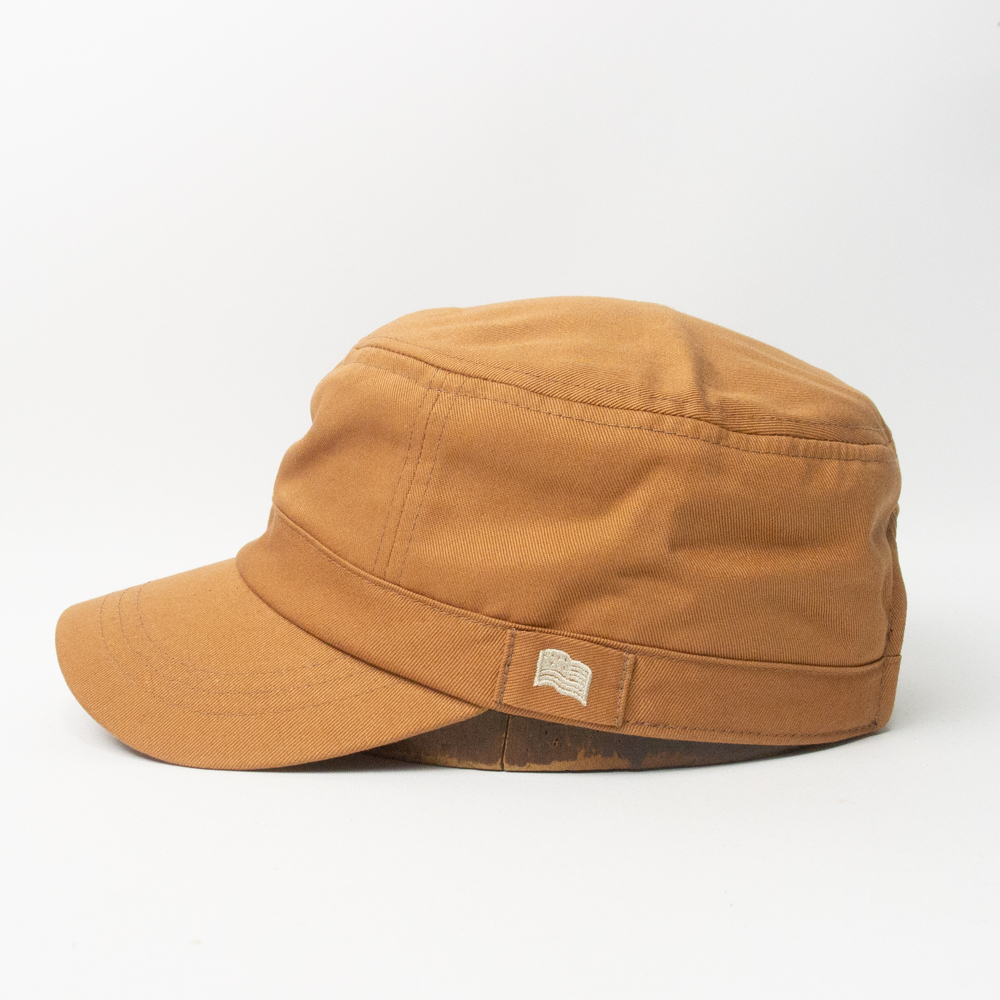 新品 Basiquenti コットン アメリカンワークキャップ キャメル_画像3