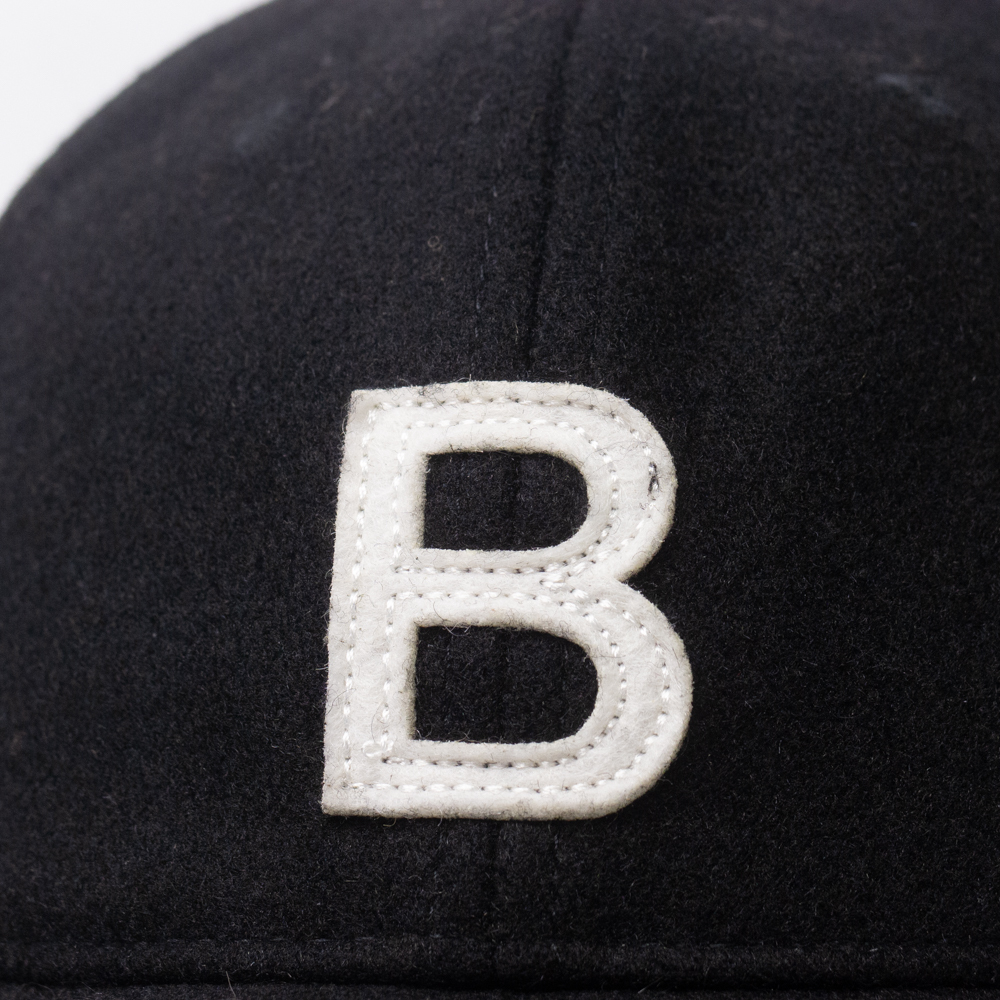 新品 Basiquenti ロゴ ウールアンパイアキャップ ブラック_画像3