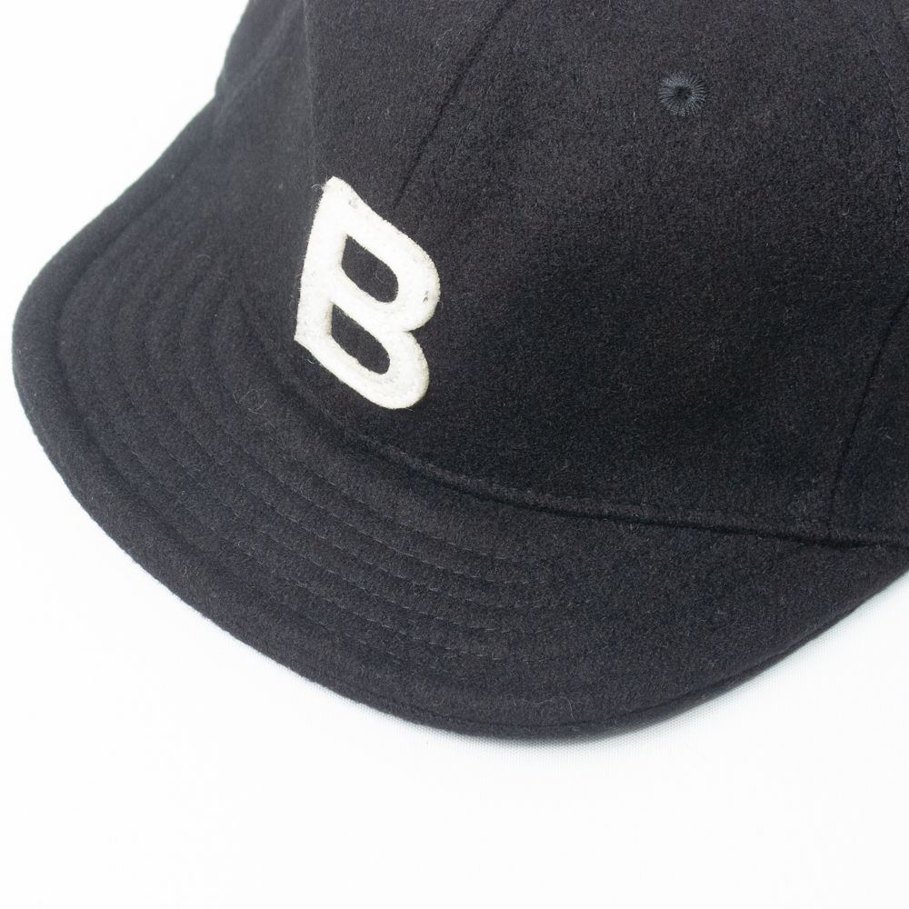 新品 Basiquenti ロゴ ウールアンパイアキャップ ブラック_画像7