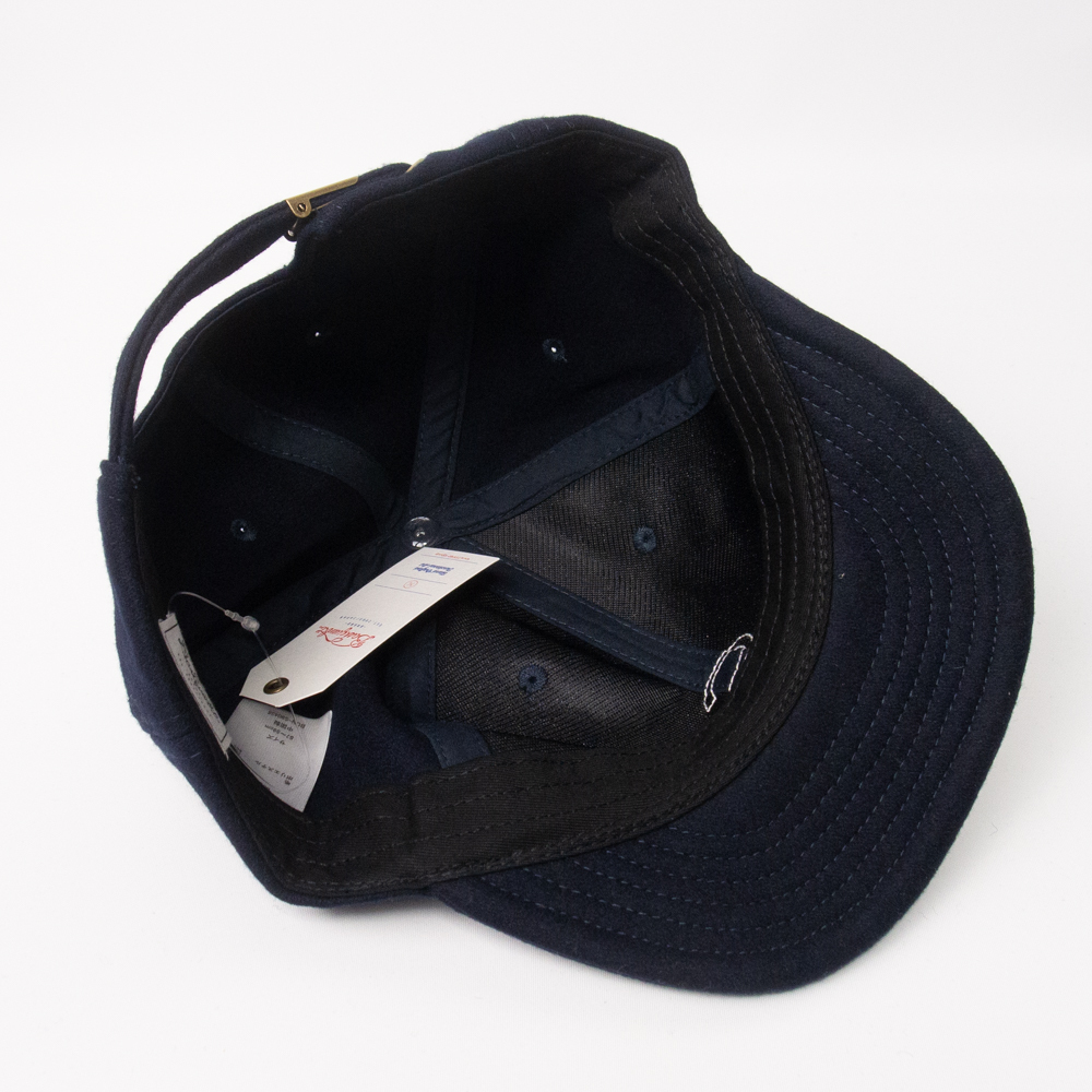 新品 Basiquenti ロゴ ウールアンパイアキャップ ネイビー_画像6