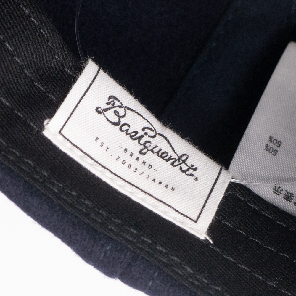 新品 Basiquenti ロゴ ウールアンパイアキャップ ネイビー_画像7