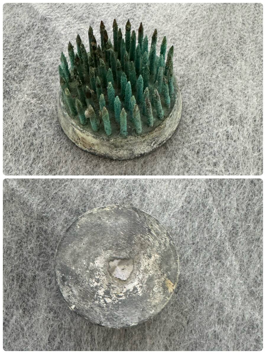 吊り花器　日本　茶室　剣山付き　銅　水漏れなし　_画像3