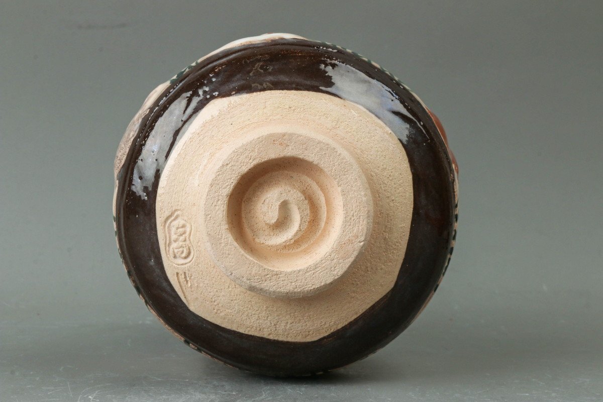 【SAG】七世 吉向松月(吉向蕃斎) 卯文 茶碗 共箱 共布 栞 茶道具 本物保証_画像5