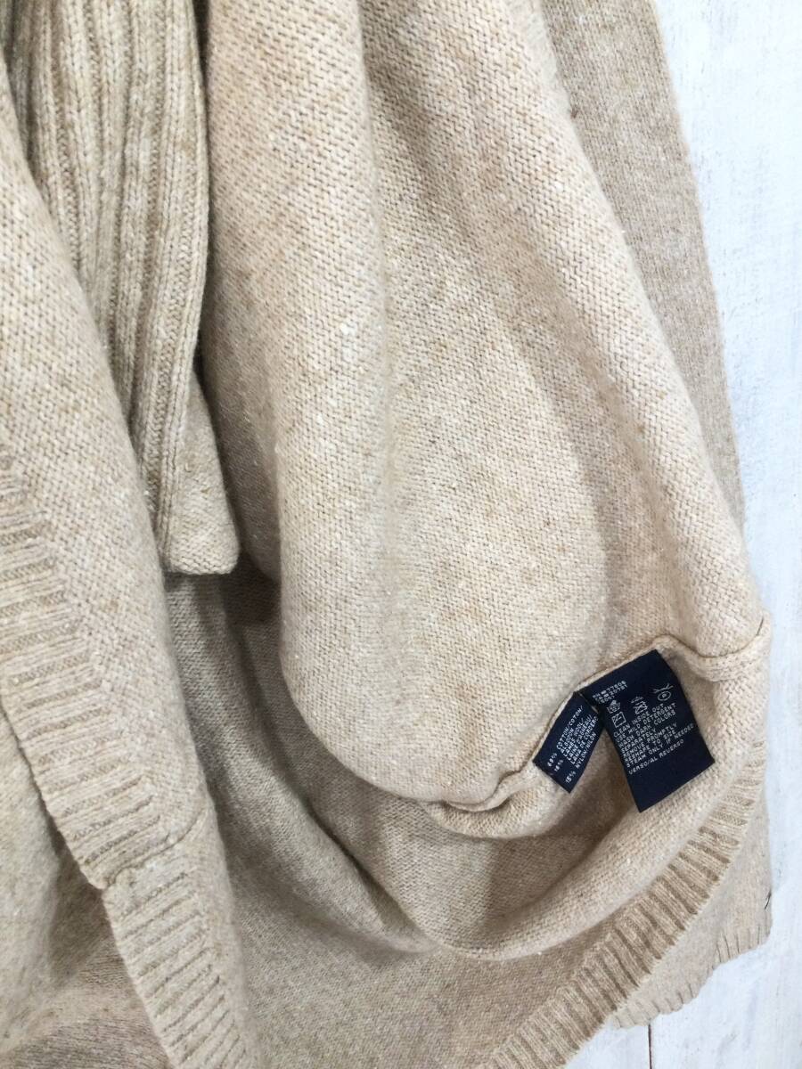 TOMMY HILFIGER トミーヒルフィガー Vネック コットン×ラムウール×ナイロンニット セーター メンズXXL 大きめ 毛羽立ちあり_画像7