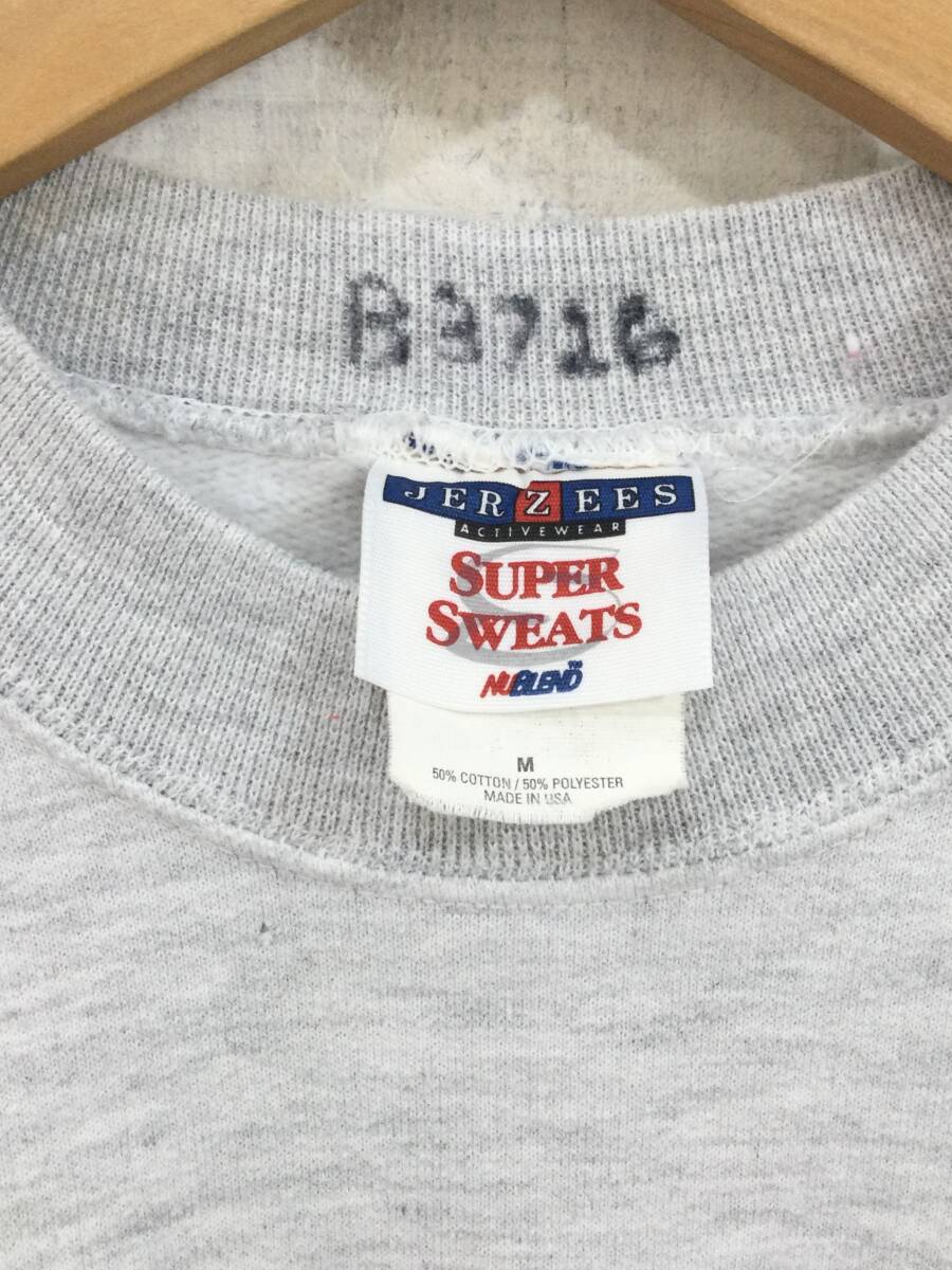 JERZEES ジャージーズ USA製 AIR FORCE プリント スウェット スウェットシャツ トレーナー メンズM 良品 _画像10