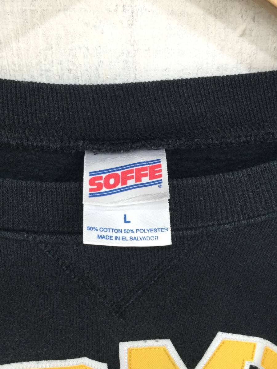 SOFFE ソフィー ARMY アーチロゴ ワッペン スウェット スウェットシャツ トレーナー メンズL 状態良好_画像10