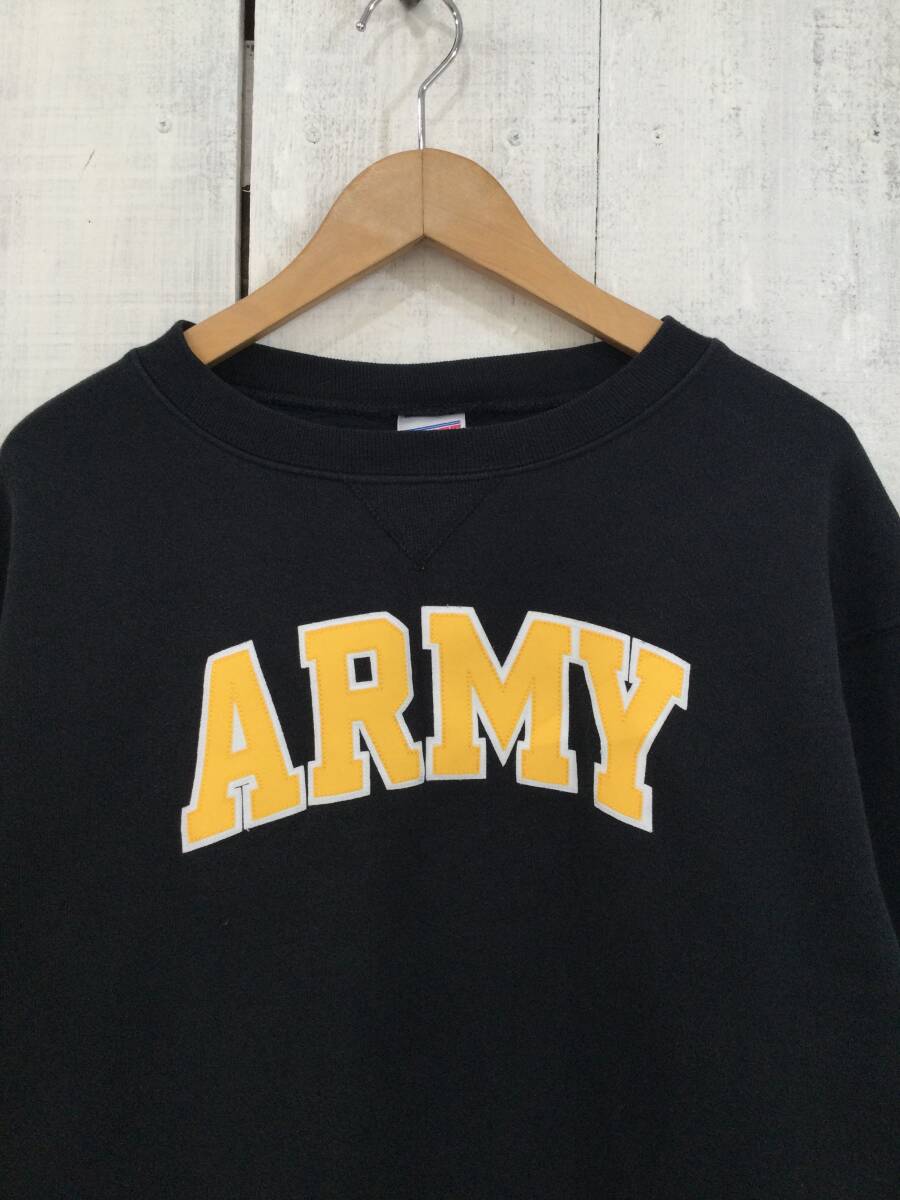 SOFFE ソフィー ARMY アーチロゴ ワッペン スウェット スウェットシャツ トレーナー メンズL 状態良好_画像2