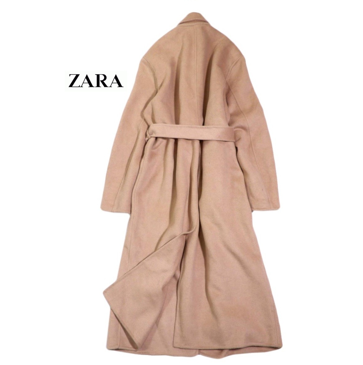 ザラ ZARA 上質☆ウエストマーク リバー コート L_画像5