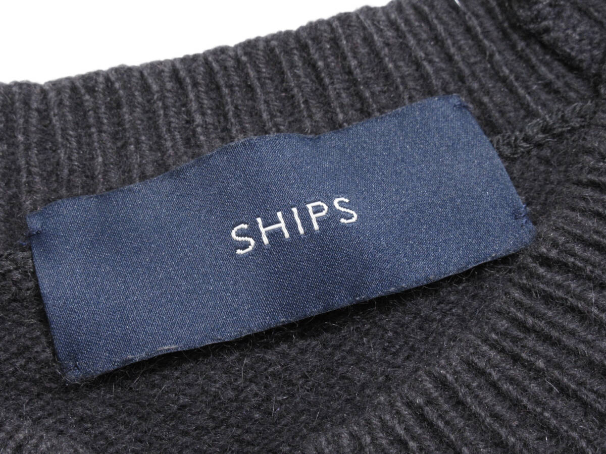 シップス SHIPS 大人可愛い☆ フォックスブレンド クルーネック ニット ワンピース_画像6