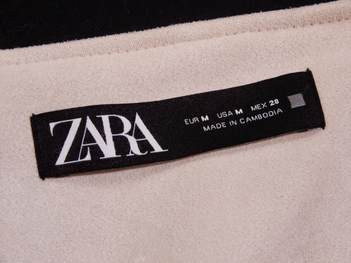 ザラ ZARA 大人素敵スタイル☆ スエード風 刺繍 フリンジ コート M_画像7