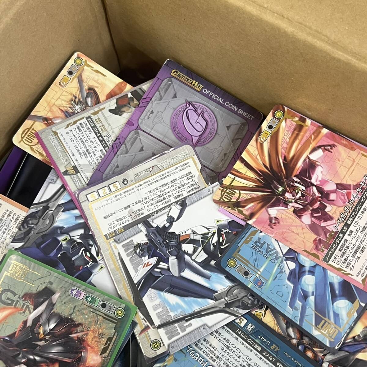 1円スタート! ③ 引退品 プレイ用 TCG ガンダムウォー GUNDAM WAR 大量 約12Kg まとめ売り 未検品 現状品 未仕分け 混在 管理:D下段_画像3