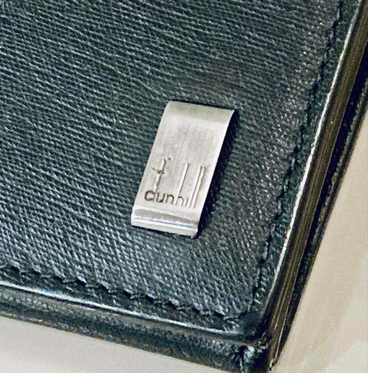 ダンヒル◆高級長財布 dunhill ブラックウォレット リシュモングループ ブラックレザー 美品_画像2