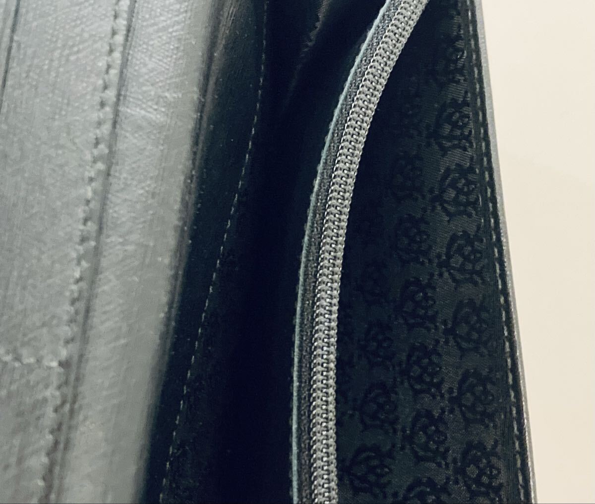 ダンヒル◆高級長財布 dunhill ブラックウォレット リシュモングループ ブラックレザー 美品_画像8