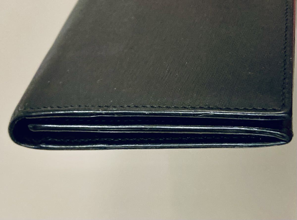 ダンヒル◆高級長財布 dunhill ブラックウォレット リシュモングループ ブラックレザー 美品_画像5