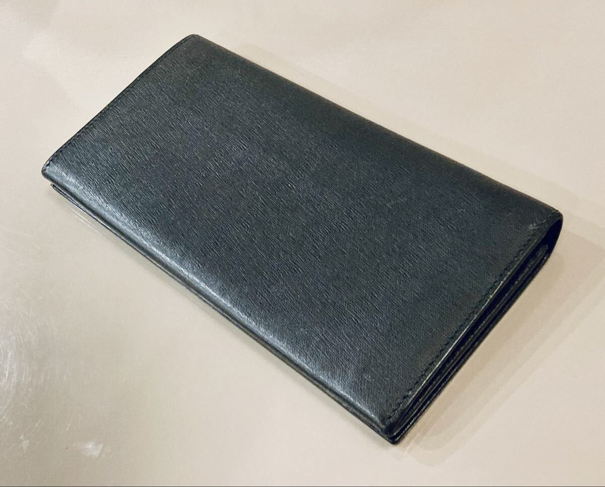 ダンヒル◆高級長財布 dunhill ブラックウォレット リシュモングループ ブラックレザー 美品_画像3