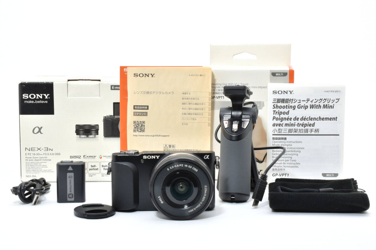 # прекрасный товар # S число 560 раз Sony SONY NEX-3N черный E 3.5-5.6 PZ 16-50 OSS беззеркальный однообъективный GP-VPT1 стрельба рукоятка #A06201109