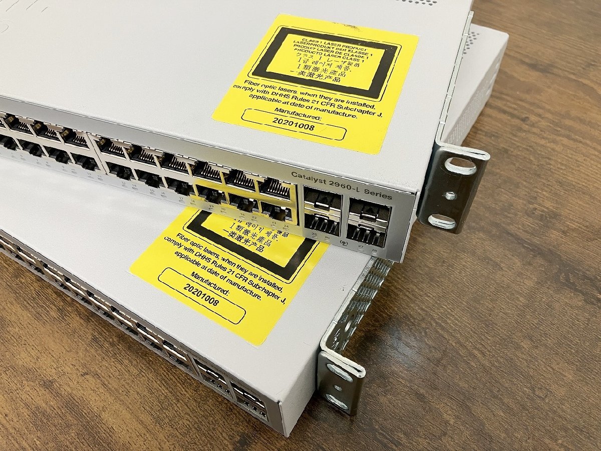 【埼玉発送】【初期化済】【起動のみ確認済】【まとめて２台】Cisco / Catalyst 2960-L Series/スイッチ / WS-C2960L-24TS-LL_画像10