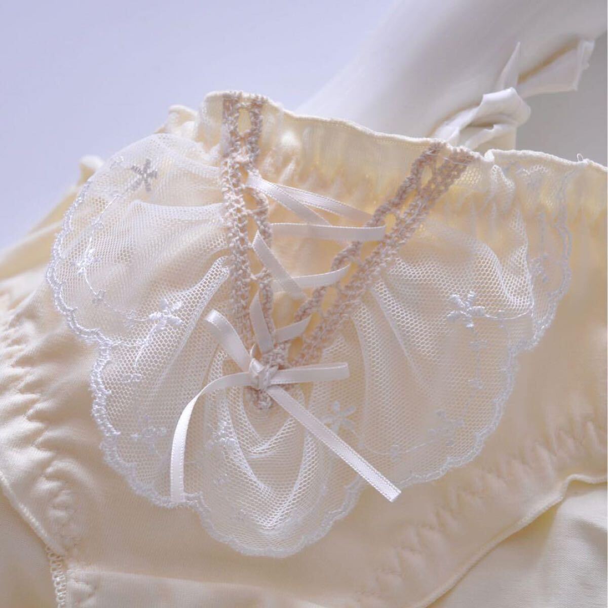 4枚組XLレディース レース下着 かわいいフリル リボン オシャレ姫系　100号_画像5
