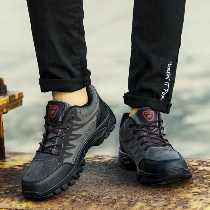 [ на улице оптимальный ] треккинг обувь для скалолазания спортивные туфли мужской обувь . скользить кемпинг 7988325 серый [42] 26.0cm новый товар 