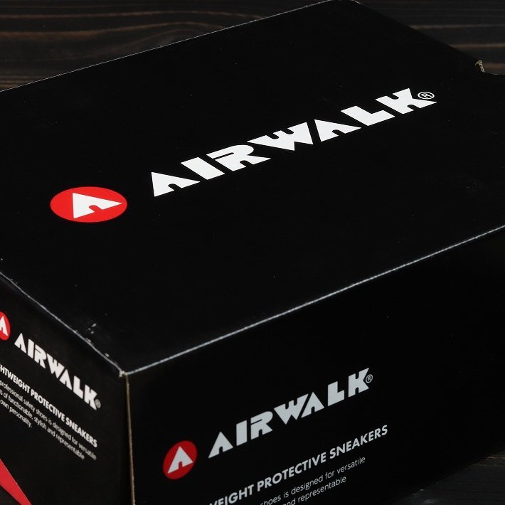  безопасная обувь воздушный walk мужской стрейч блокировка AIR WALK рабочая обувь широкий легкий ударная абсорбция выдерживающий скользить AW-940 orange 27.0cm / новый товар 1 иен старт 