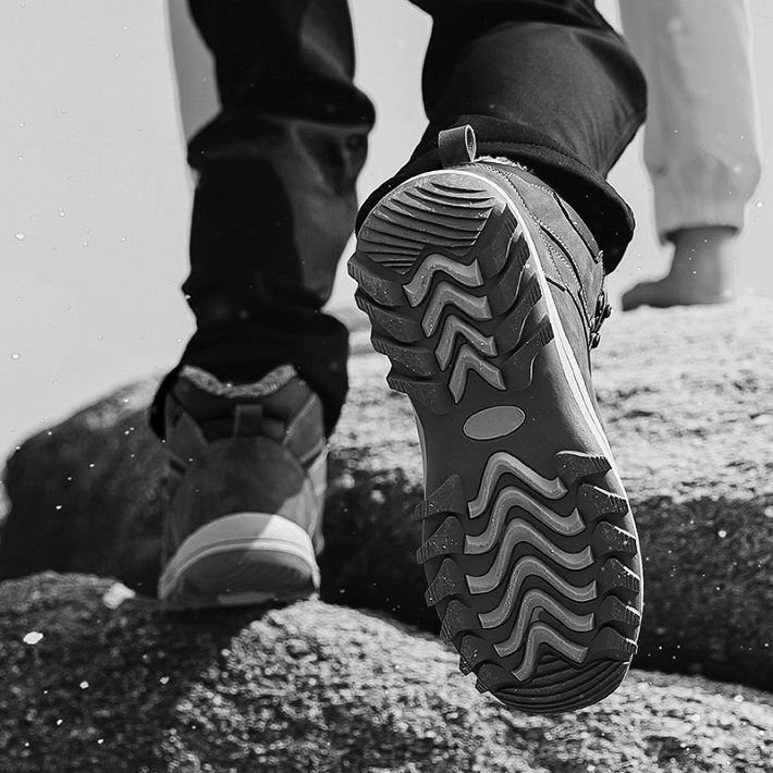  защищающий от холода ботинки Work ботинки мужской кожа PU зима обувь . скользить водонепроницаемый mountain ботинки боа короткие сапоги обувь 7987254 26.0cm BLACK новый товар 