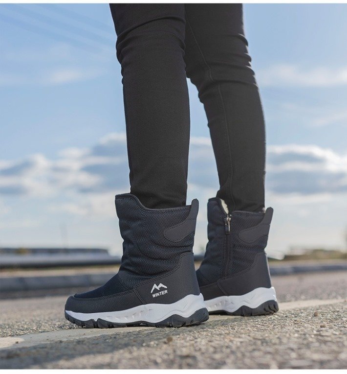  защищающий от холода ботинки боты winter ботинки ботинки мужской обувь обувь . скользить кемпинг 7988097 26.0cm темно-синий 