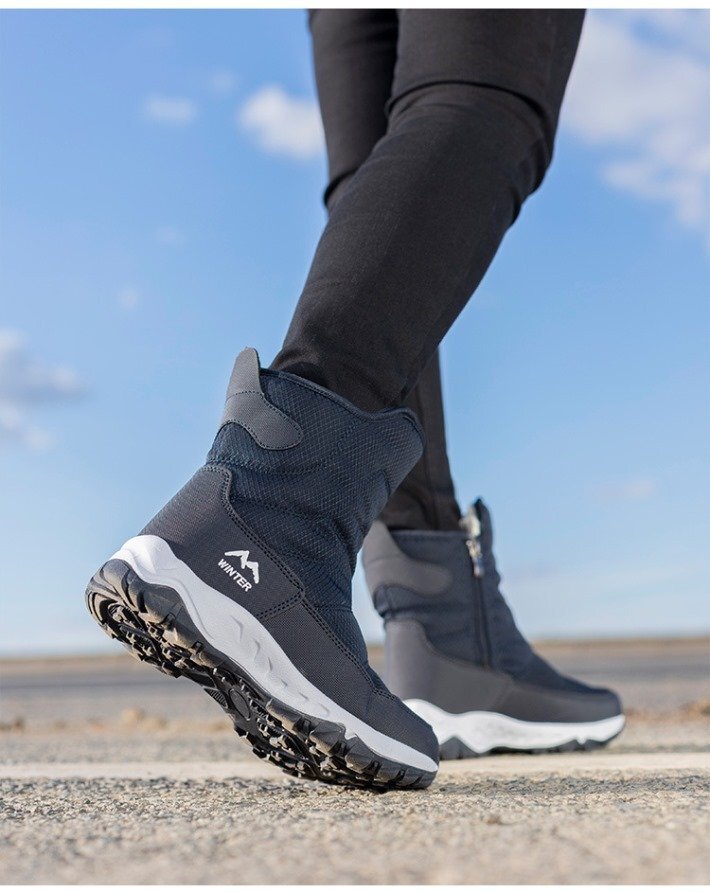  защищающий от холода ботинки боты winter ботинки ботинки мужской обувь обувь . скользить кемпинг 7988097 26.0cm темно-синий 