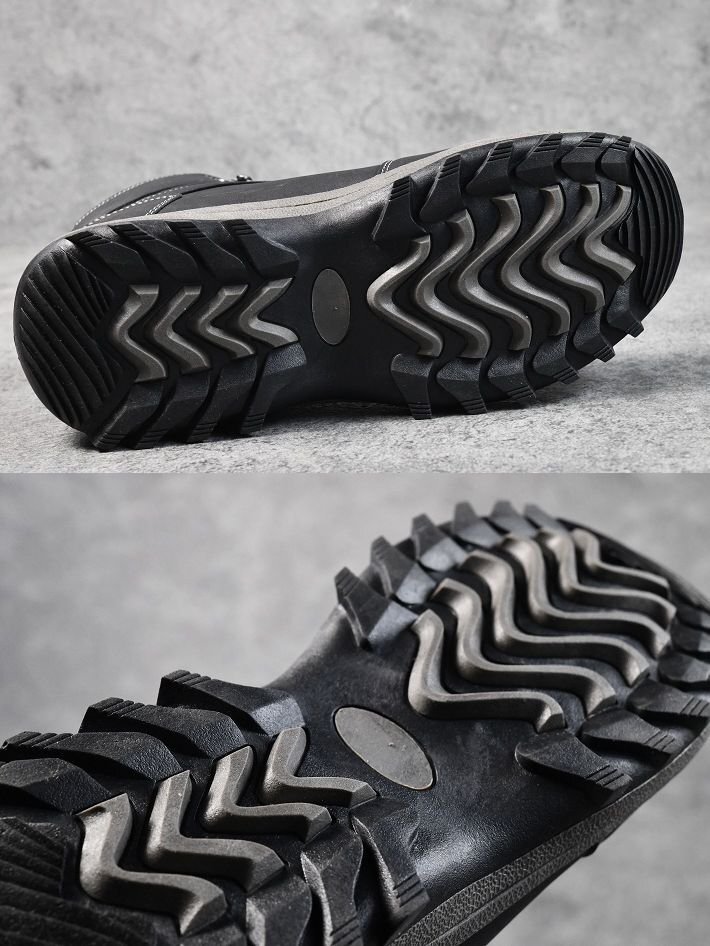  защищающий от холода ботинки Work ботинки мужской кожа PU зима обувь . скользить водонепроницаемый mountain ботинки боа короткие сапоги обувь 7987254 26.0cm BLACK новый товар 