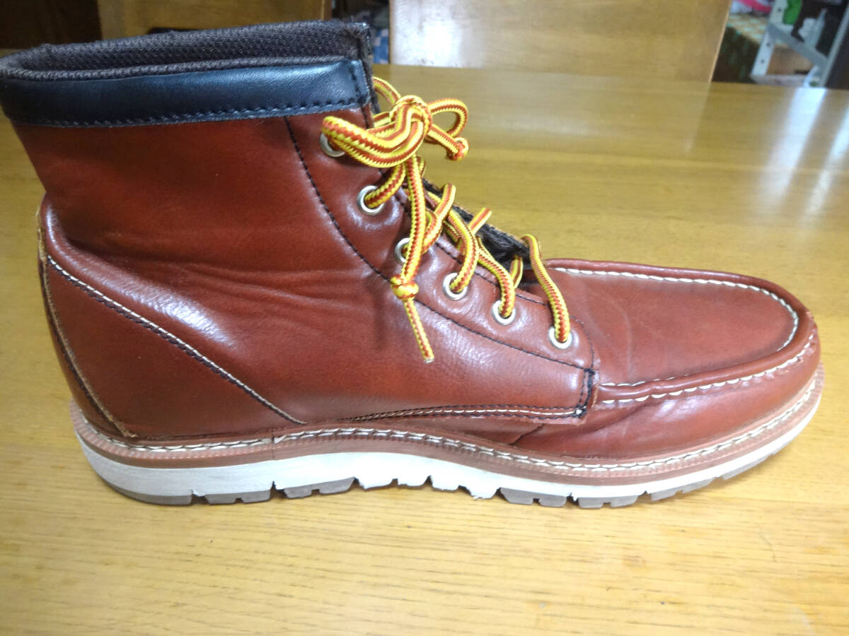 EDWIエドウイン 9807ワークブーツ ブラウン USED _画像4