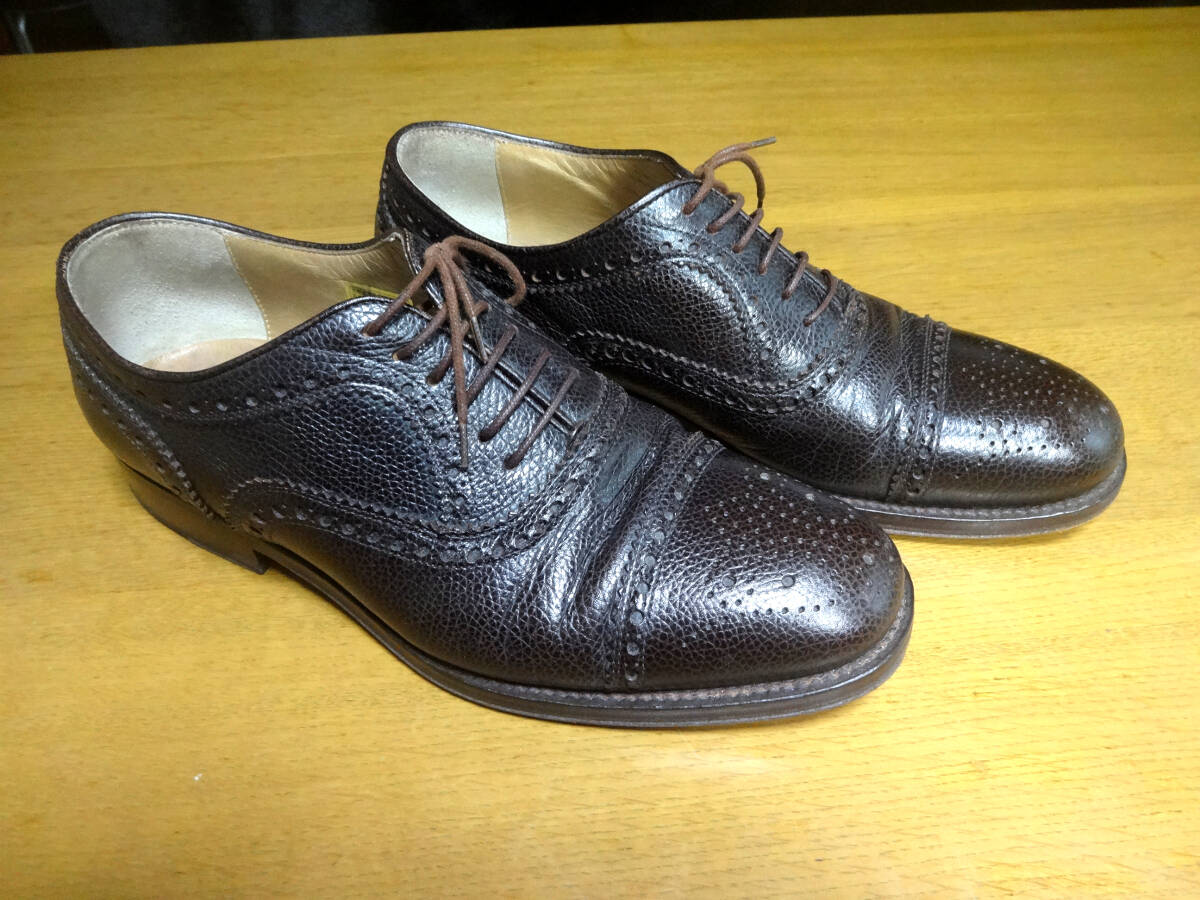 イタリア　ＤＵＴＥＭ製　ビジネスシューズ　２５ｃｍあずき色　ＵＳＥＤ_画像2