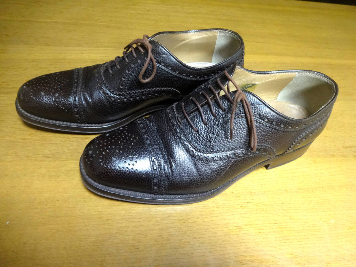 イタリア　ＤＵＴＥＭ製　ビジネスシューズ　２５ｃｍあずき色　ＵＳＥＤ_画像3