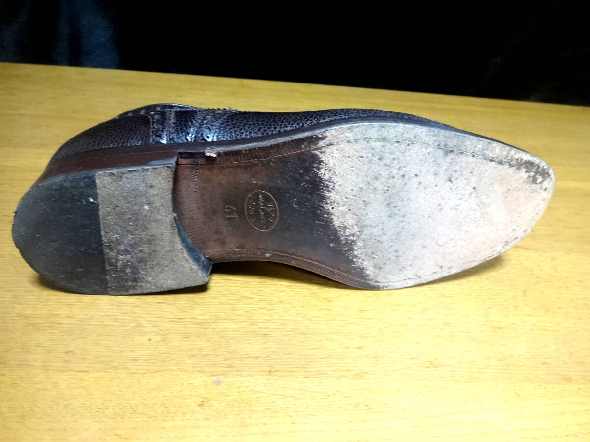 イタリア　ＤＵＴＥＭ製　ビジネスシューズ　２５ｃｍあずき色　ＵＳＥＤ_画像5