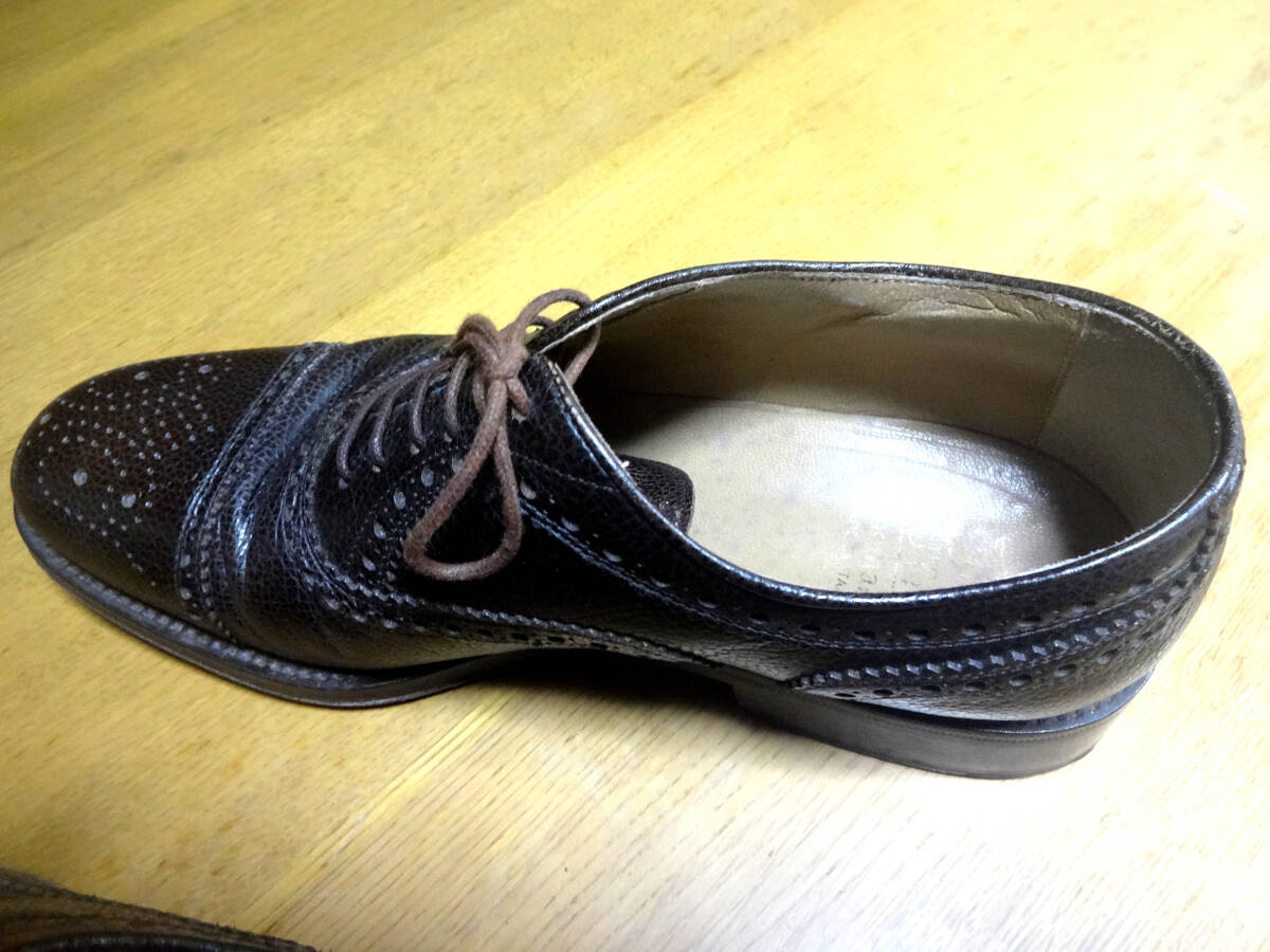 イタリア　ＤＵＴＥＭ製　ビジネスシューズ　２５ｃｍあずき色　ＵＳＥＤ_画像6