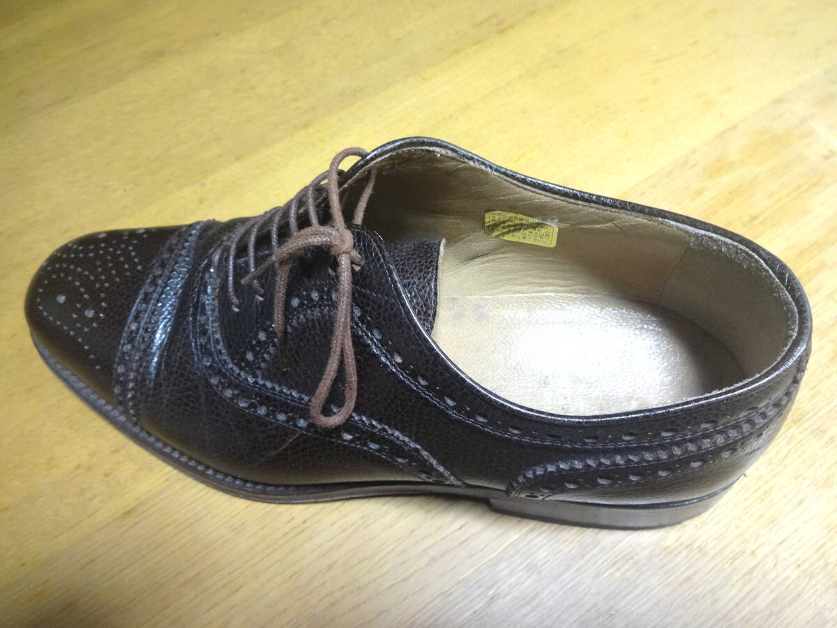 イタリア　ＤＵＴＥＭ製　ビジネスシューズ　２５ｃｍあずき色　ＵＳＥＤ_画像7