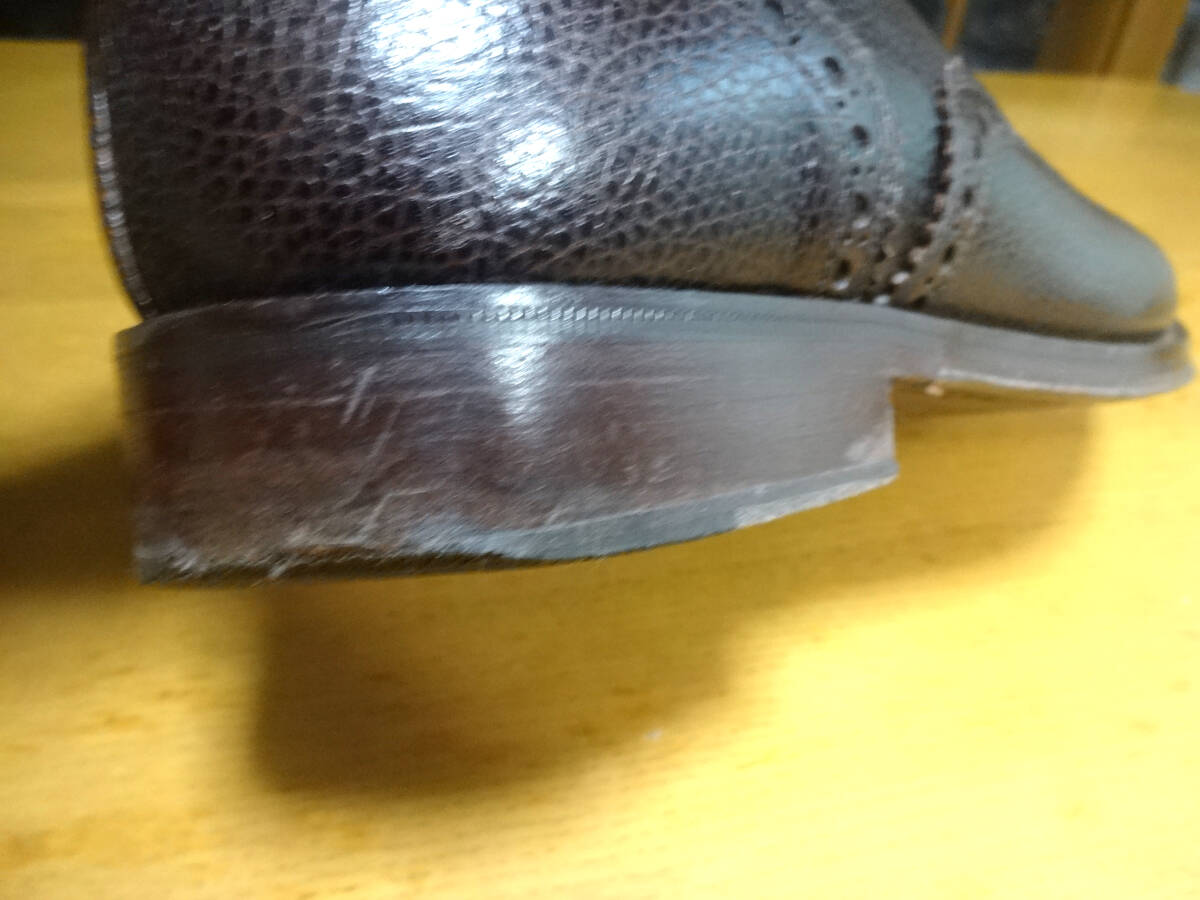 イタリア　ＤＵＴＥＭ製　ビジネスシューズ　２５ｃｍあずき色　ＵＳＥＤ_画像8