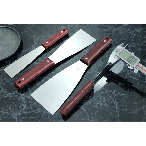 送料無料 コーキング ヘラ パテベラ ステンレス シーリング はがし 仕上げ 4本セット 下地処理 左官 バチベラ 金ベラ ロスベラ (4)_画像8