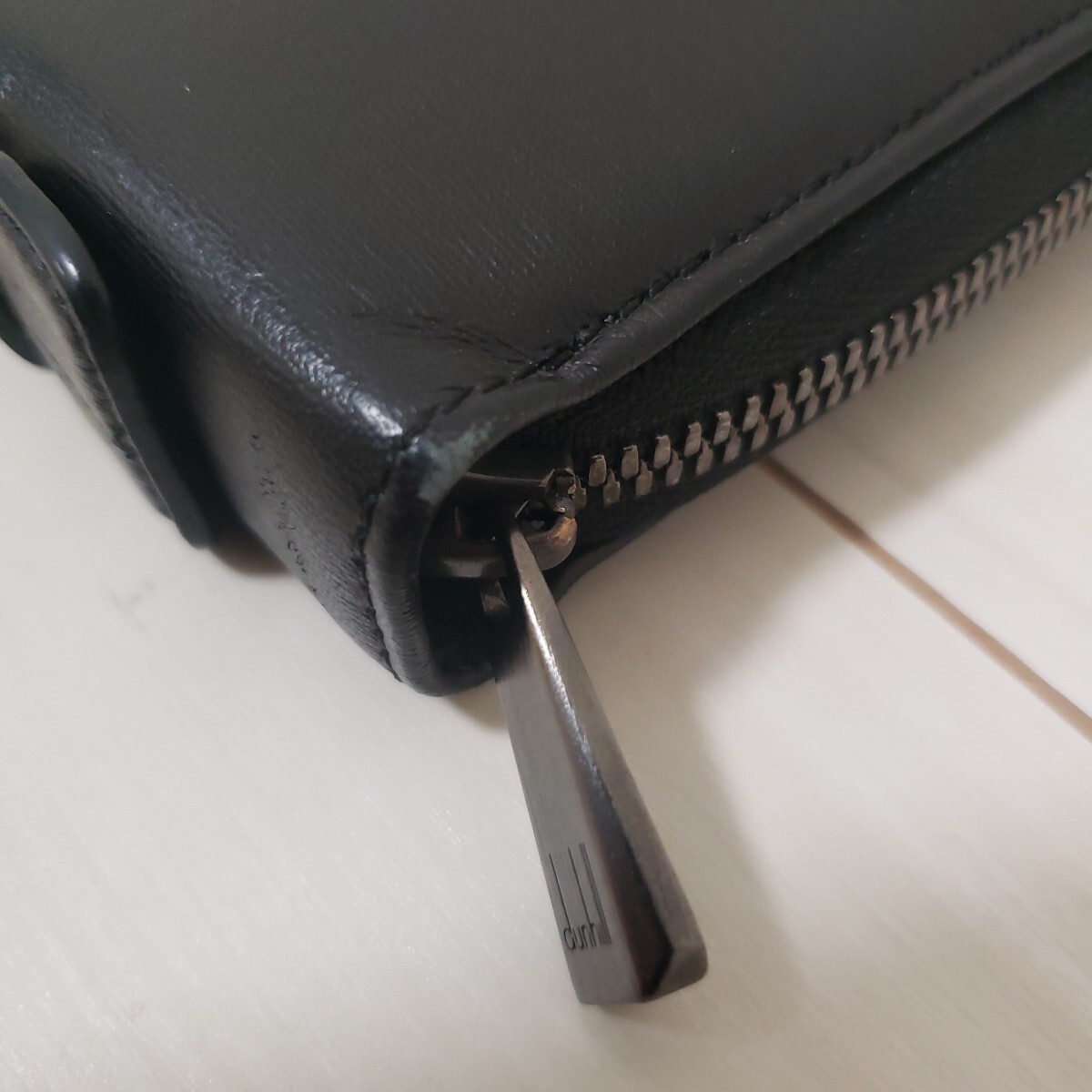 dunhill財布 ラウンドファスナー ブラック_画像6