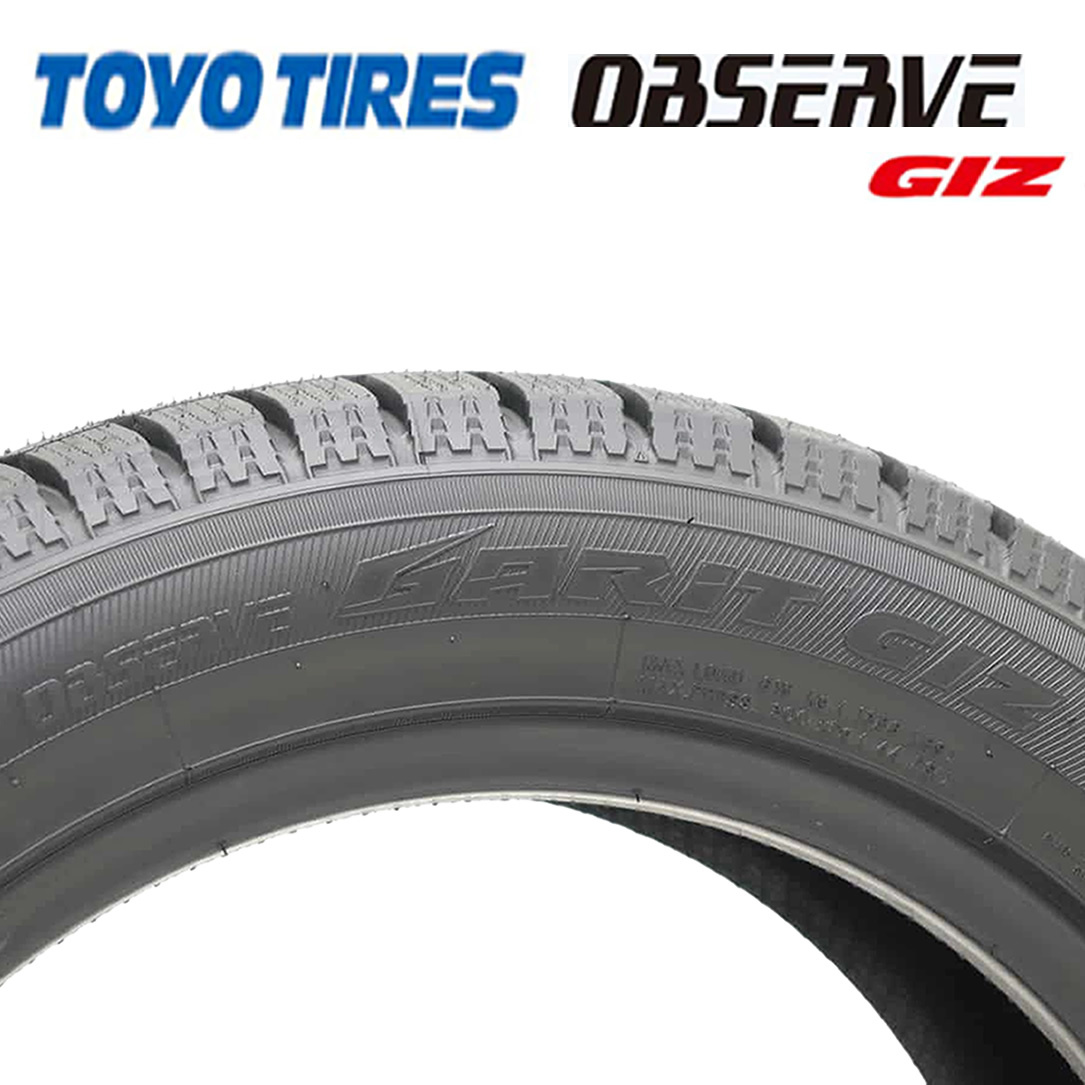 2025年製 新品 4本価格 215/55R17 94T TOYO トーヨー OBSERVE GARIT GIZ 冬 カムリ ヴェゼル オデッセイ 特価 会社宛 送料無料 NO,TY1725_画像3