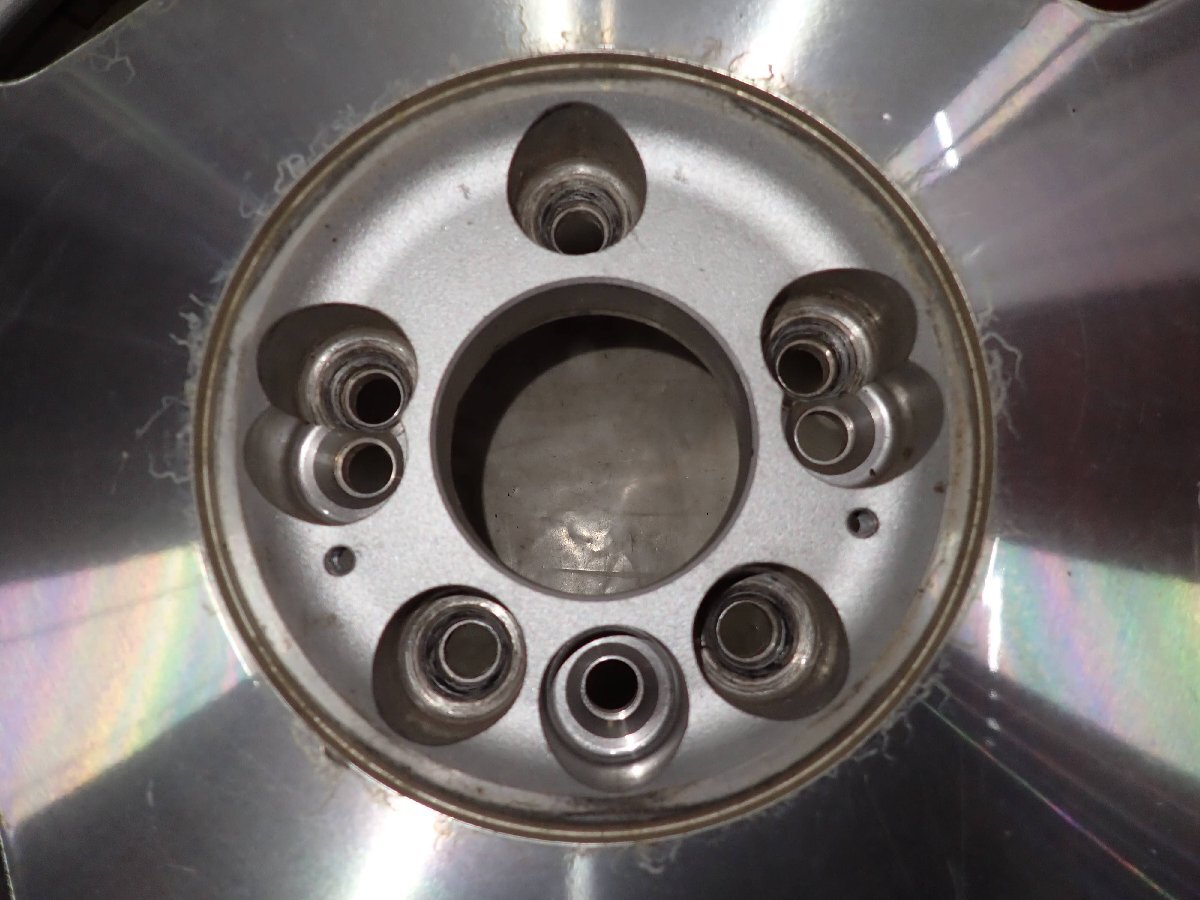 4本 会社宛 送料無料 18×7.5J WORK ユーロライン アルミ 4穴 5穴 PCD 114.3mm +45 ハブ径73mm アルファード ヴェルファイア 特価 NO,F9100_画像6