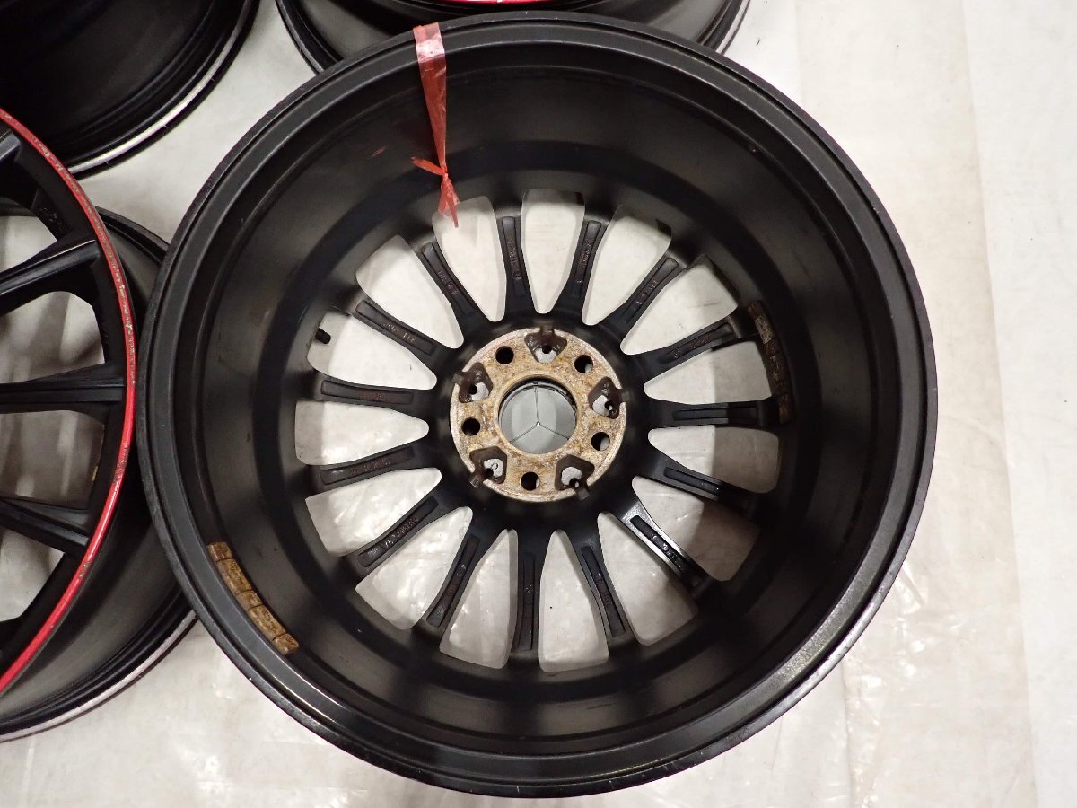 4本SET 会社宛 送料無料 18×8J ユーロテック ステージ TW15 アルミ 5穴 PCD 112mm +48 ハブ径66.5mm ベンツ CLA 店頭交換OK 特価 NO,F9089_画像7